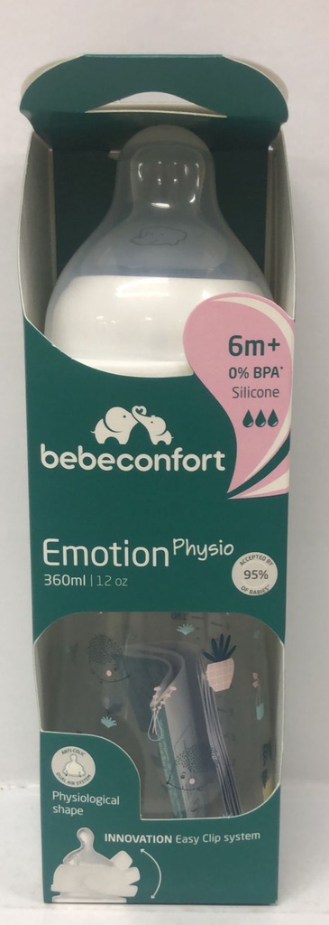 BB CONF BIB PP EMOTION PHYSIO 360 ML URBAN GARDEN BLANC 2204