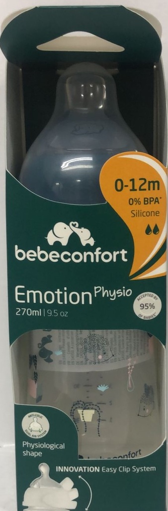 BB CONF BIB PP EMOTION PHYSIO 270 ML URBAN GARDEN BLEU 2136