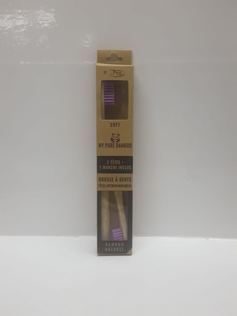 DENTI SMILE BROSSE A DENT TETES INTERCHANGEABLES MAUVE  6044           