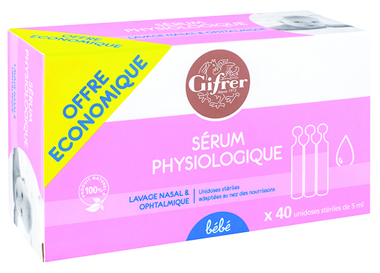 GIFRER SERUM PHYSIOLOGICA BTE X 40 UNIDOSES  3641                 