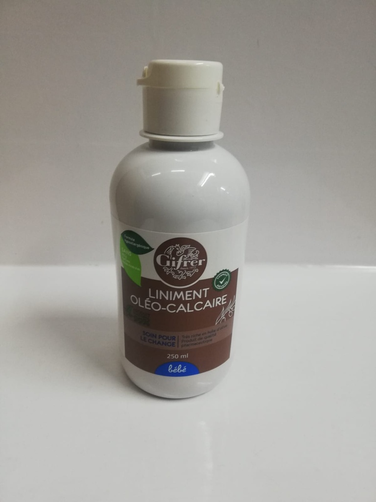 GIFRER LINIMENT OLEO-CALCAIRE HUILE OLIVE EXTRA FL 250ML 0381       