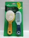 BB CONF BROSSE ET PEIGNE QUALITE PHARMA AVEC MIROIR BEIGE & GRIS 2426  