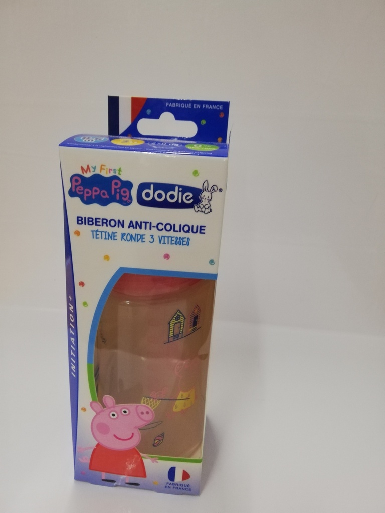 DODIE BIB INI+ 270ML SN PEPPA 7078