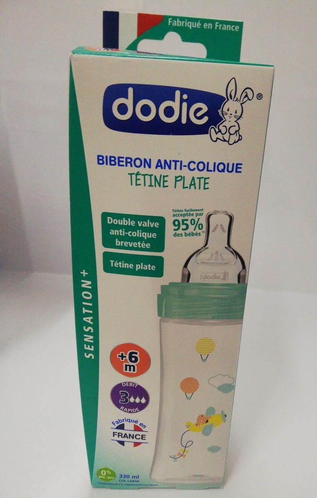 DODIE BIB SENS+ 330ML AIR 6583