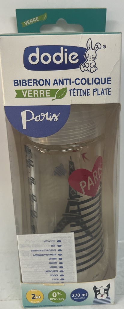 DODIE BIB SENS+ VERRE 270ML PARIS 6804