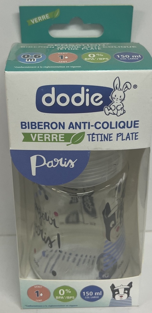 DODIE BIB SENS+ VERRE 150ML PARIS 6798