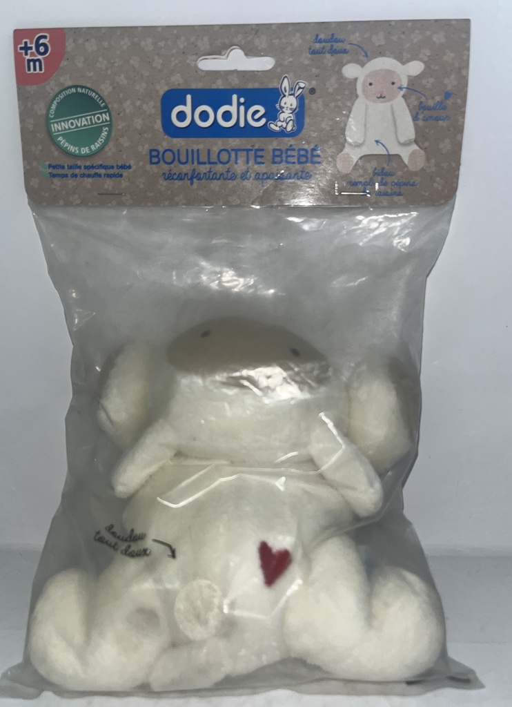 DODIE BOUILLOTTE BB AUX PEPINS DE RAISINS MOUTON +6M 3493
