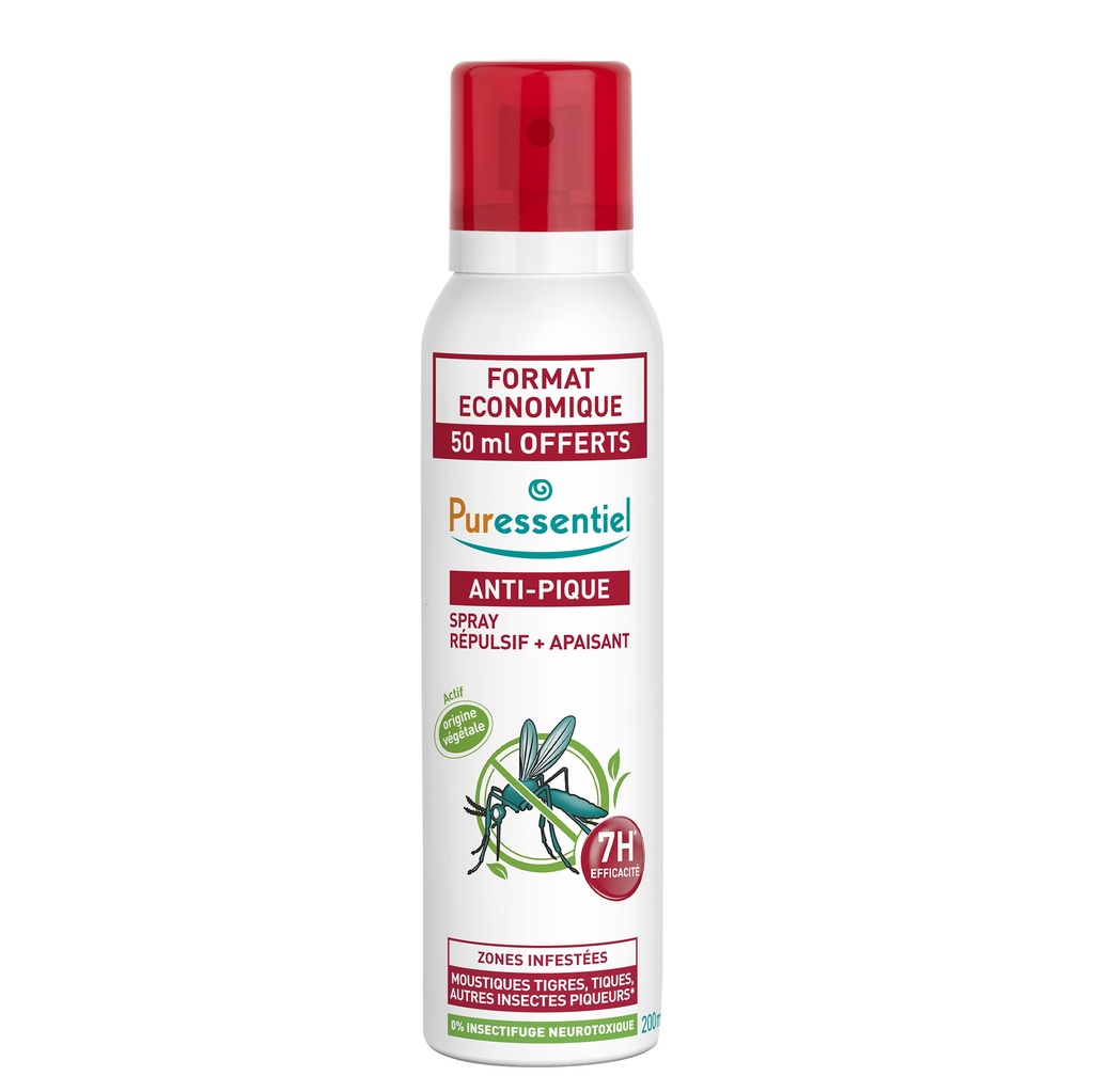 PURESS ANTI PIQUE SPRAY REPULSIF + APAISANT 7H 200ML 6936         