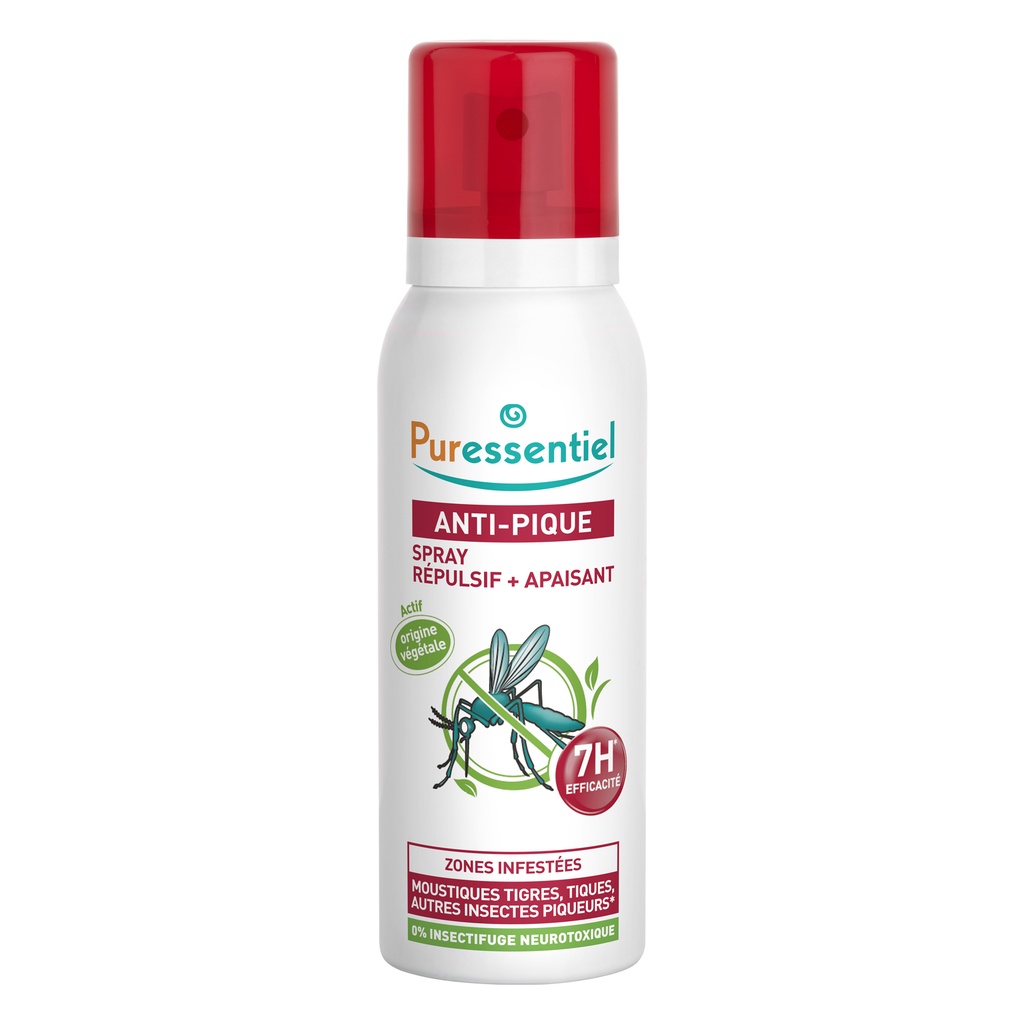 PURESS ANTI PIQUE SPRAY REPULSIF + APAISANT 7 H 75ML 7950  
