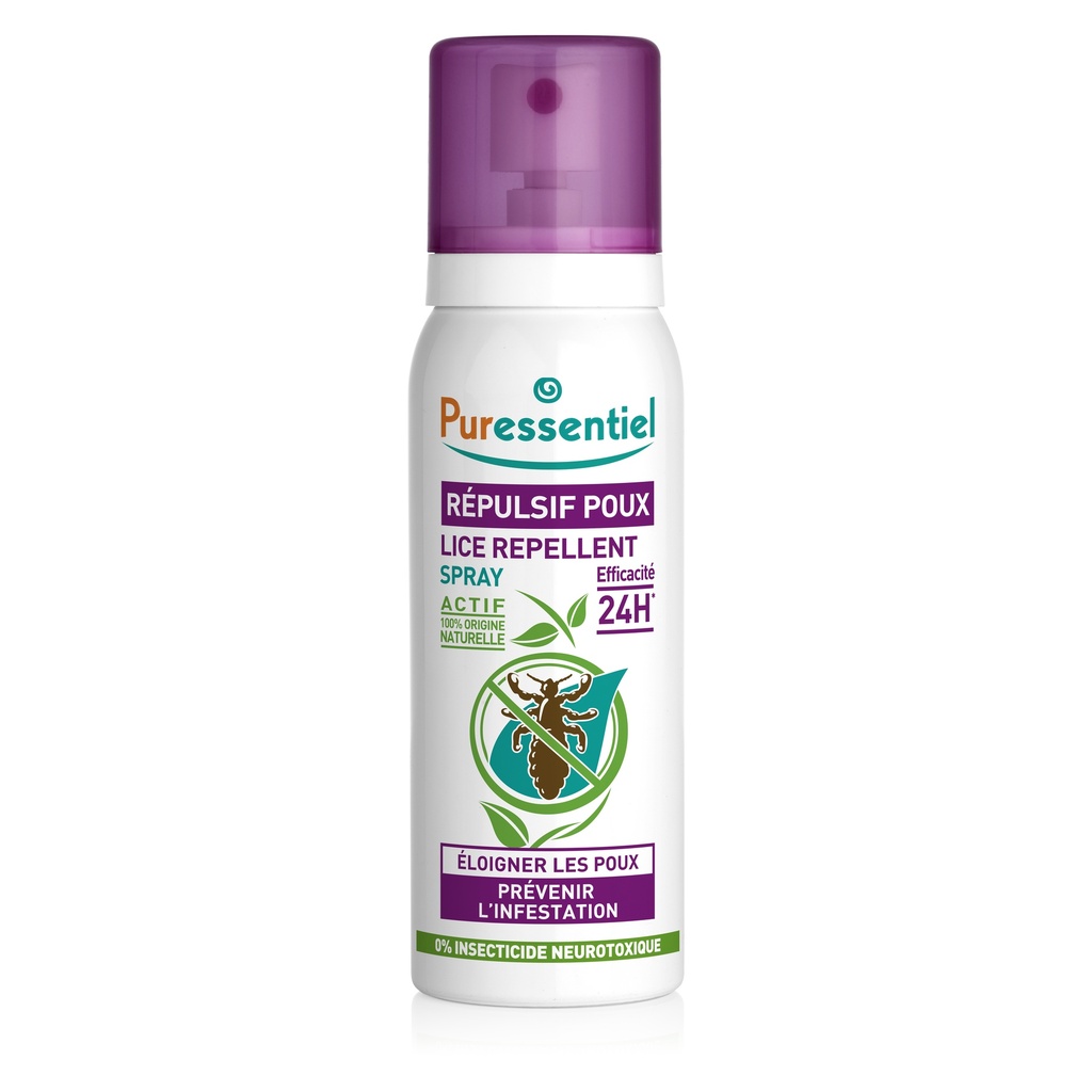 PURESS ANTI POUX SPRAY REPULSIF 24H 75ML 6286      