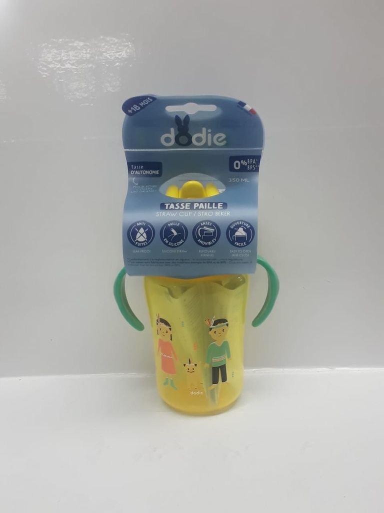 DODIE TASSE PAILLE +18 MOIS 350ML JAUNE 1871