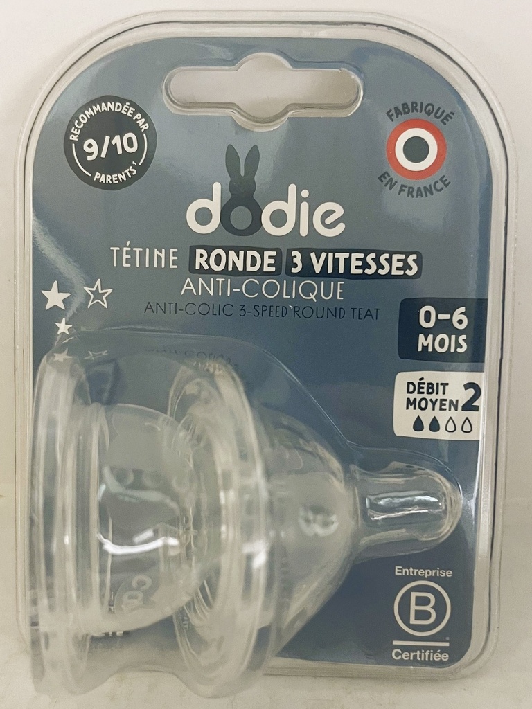 DODIE TETINE INI+ ANTI COLIQUE D2 0-6M X2 0430/6354