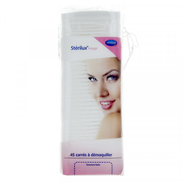 HRTM STERILUX COTON CARRES A DEMAQUILLER X45U 241265      