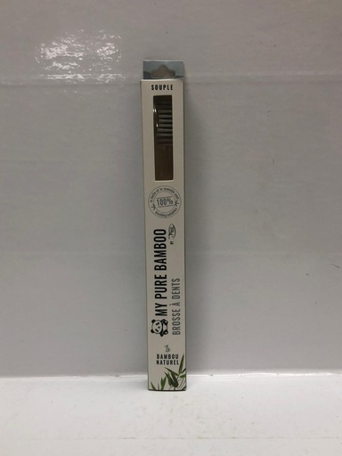 [012609] DENTI SMILE BROSSE A DENT BAMBOU SOUPLE GRIS  6163    
