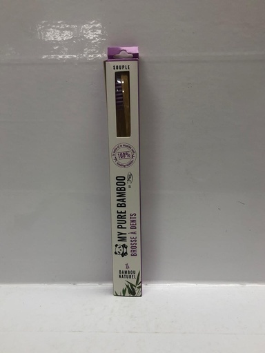[012607] DENTI SMILE BROSSE A DENT BAMBOU SOUPLE VIOLET  6156         