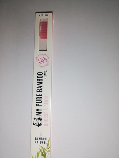 [011545] DENTI SMILE BROSSE A DENT BAMBOU MEDIUM ROSE 6549   