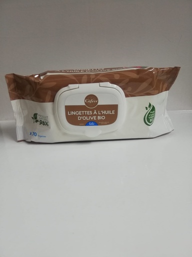 [009314] GIFRER LINGETTES BEBE  AU LINIMENT HUILE OLIVE EXTRA X70 9646            