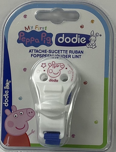 [012208] DODIE ATTACHE SUCETTE RUBAN PEPPA 6088