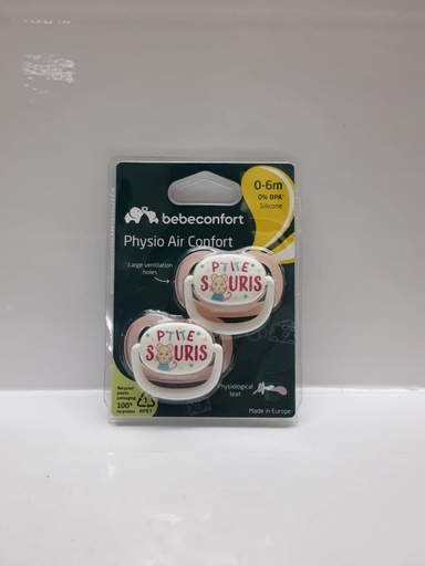[011951] BB CONF SUC PHYSIO AIR CONF - 0/6 M - PETIT SOURIS SIL X2 - 6839