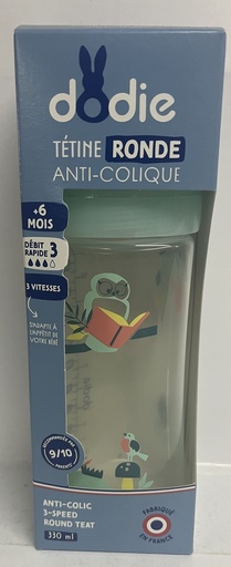 [007927] DODIE BIB INI+ 330ML VERT VALENTIN +6 M TET RONDE 3 VIT D3 7016/0416