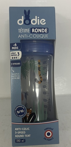 [007922] DODIE BIB INI+ 330ML BLEU POMPIER +6 M TET RONDE 3 VIT D3 6941/0379